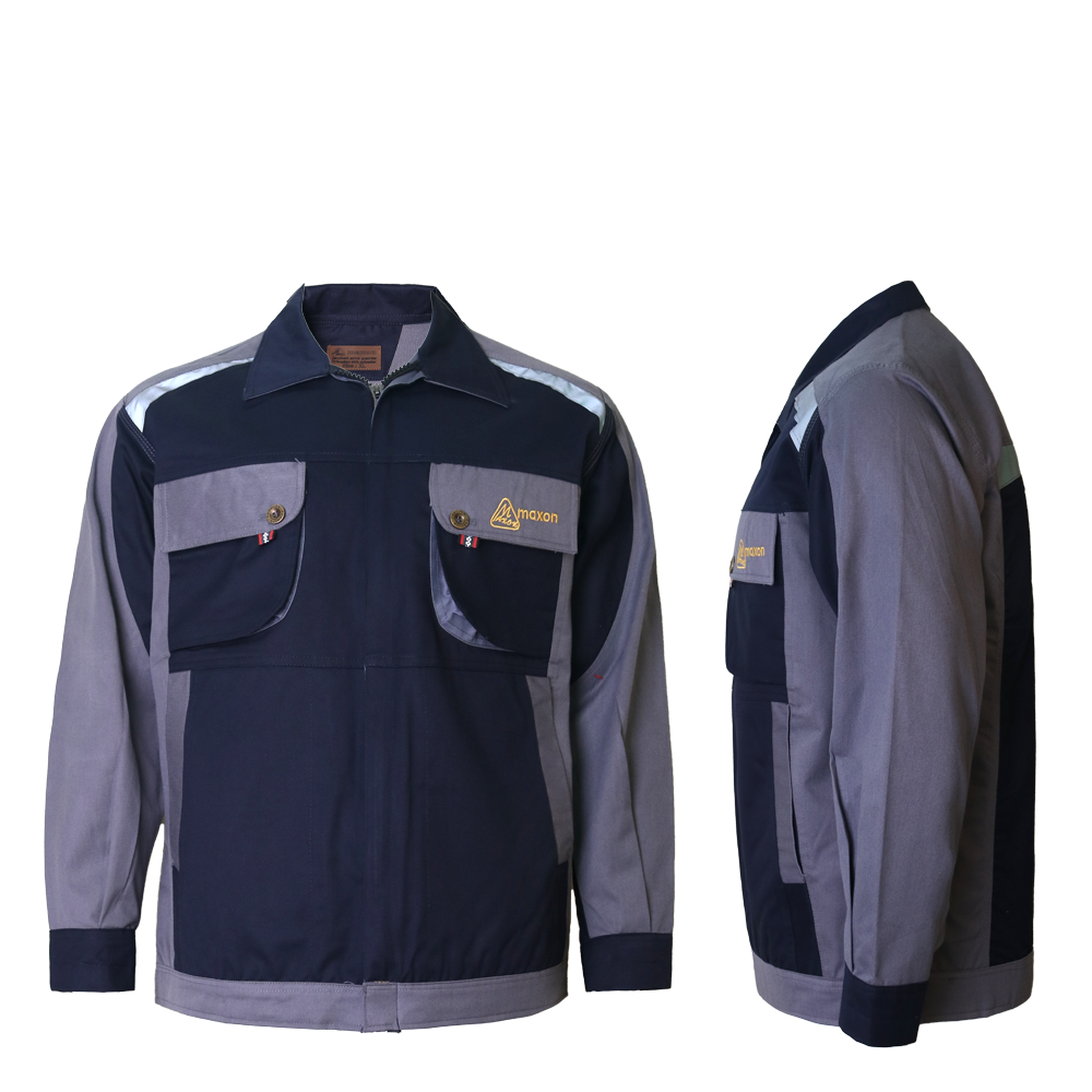 لباس کار کتان سرمه ای طوسی مکسون MAXON کد4820